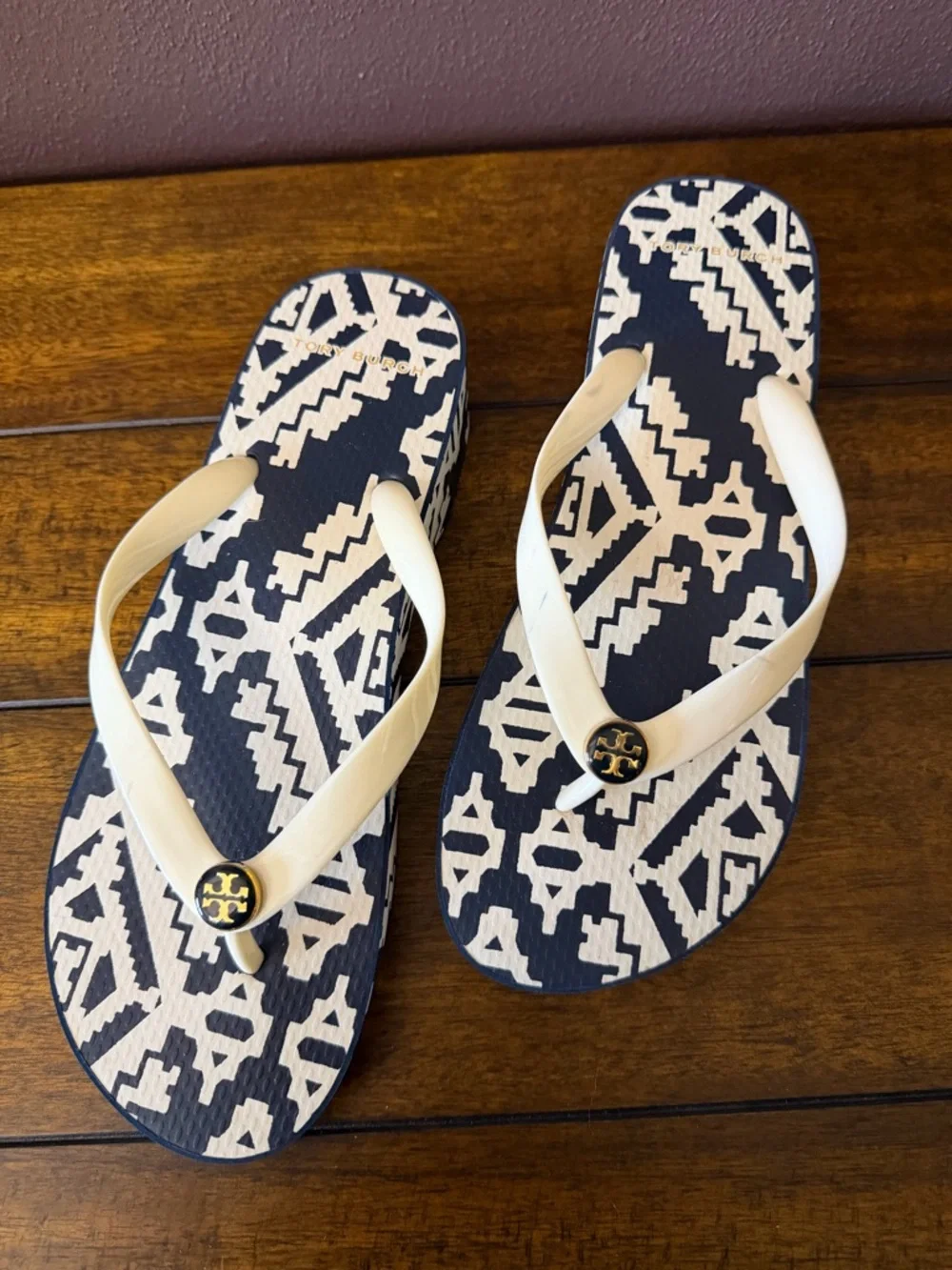 Tory Burch Wedge Flipflop Sandals - Picture 3 of 7